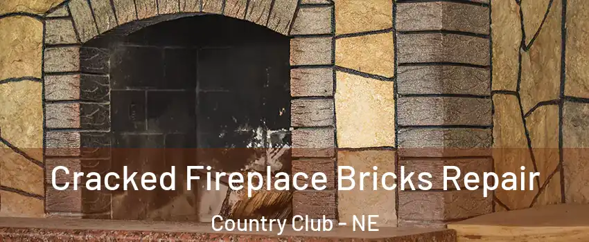 Cracked Fireplace Bricks Repair Country Club - NE